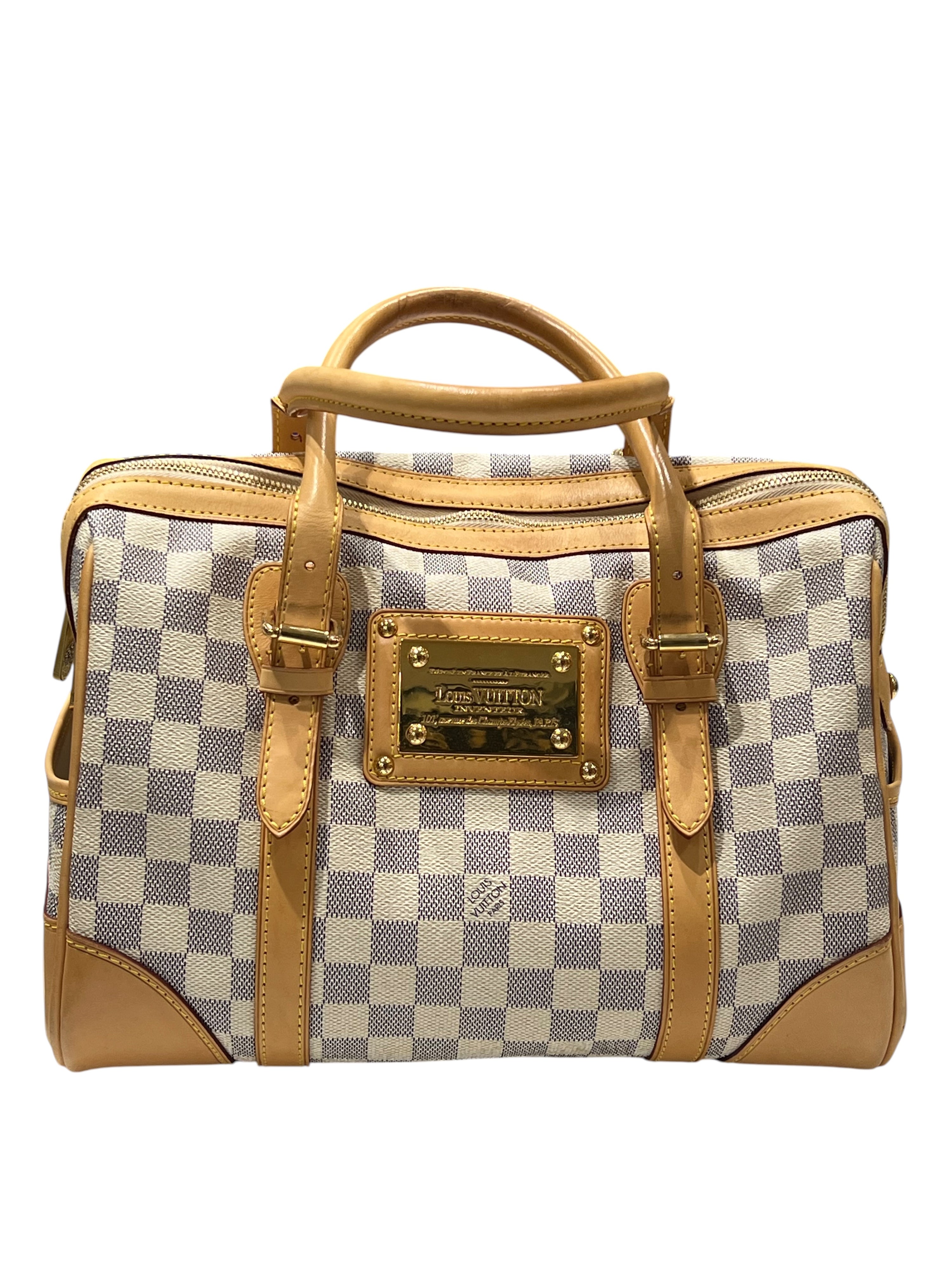 Louis Vuitton - sac Berkeley toile damier azur