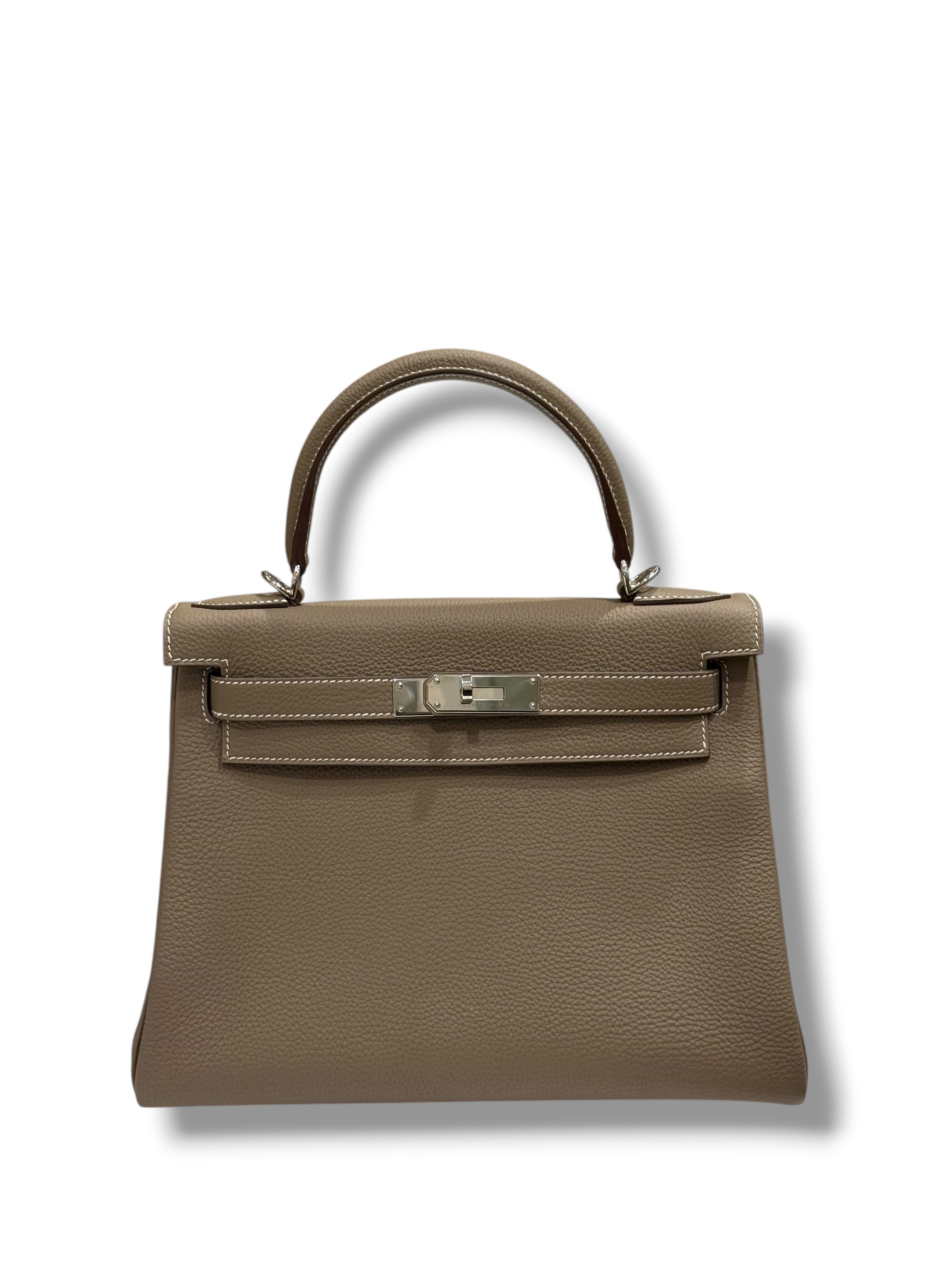 Hermès - Sac Kelly II 28 Etoupe PHW