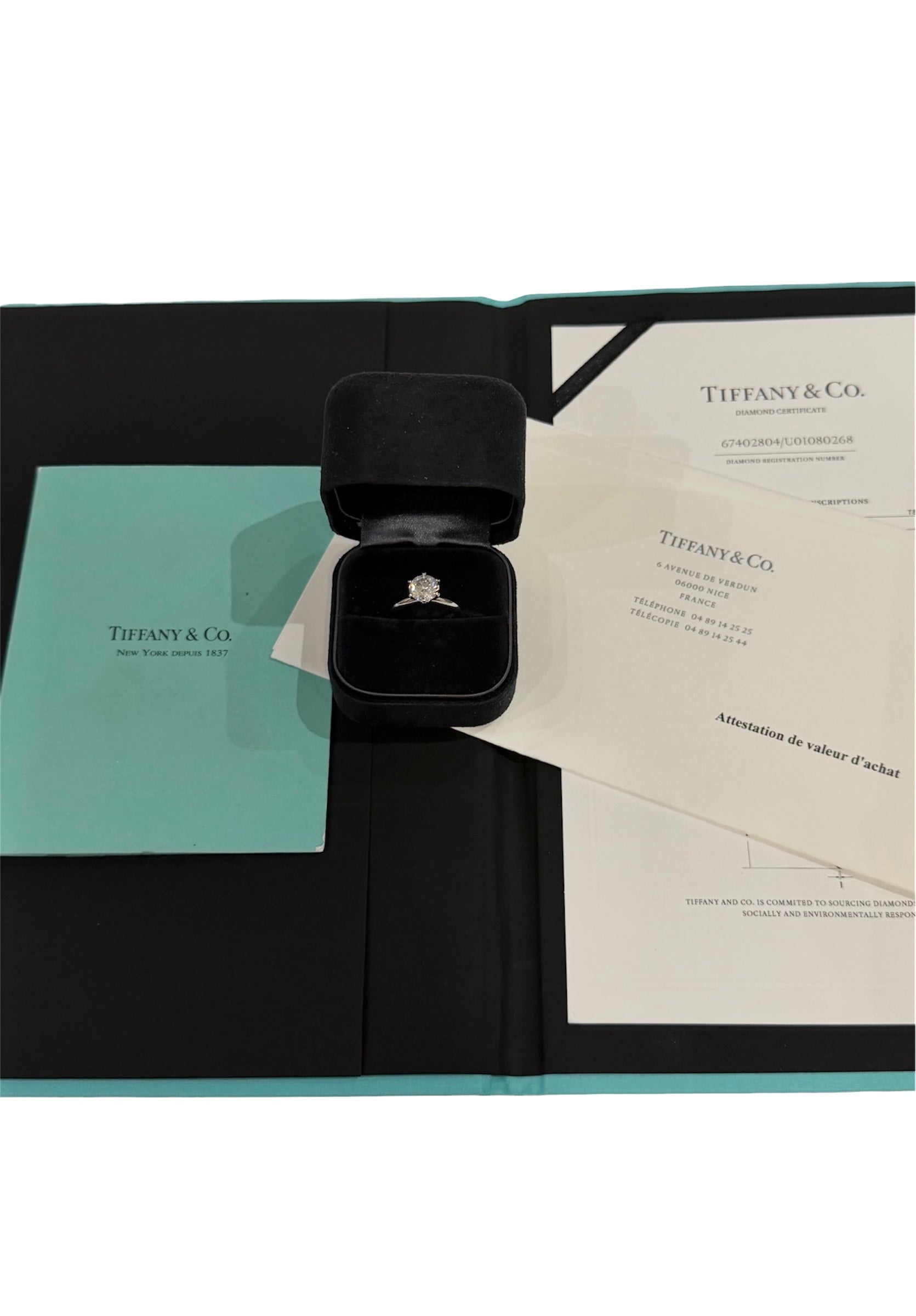 Tiffany &amp; Co - Bague Solitaire Tiffany Setting