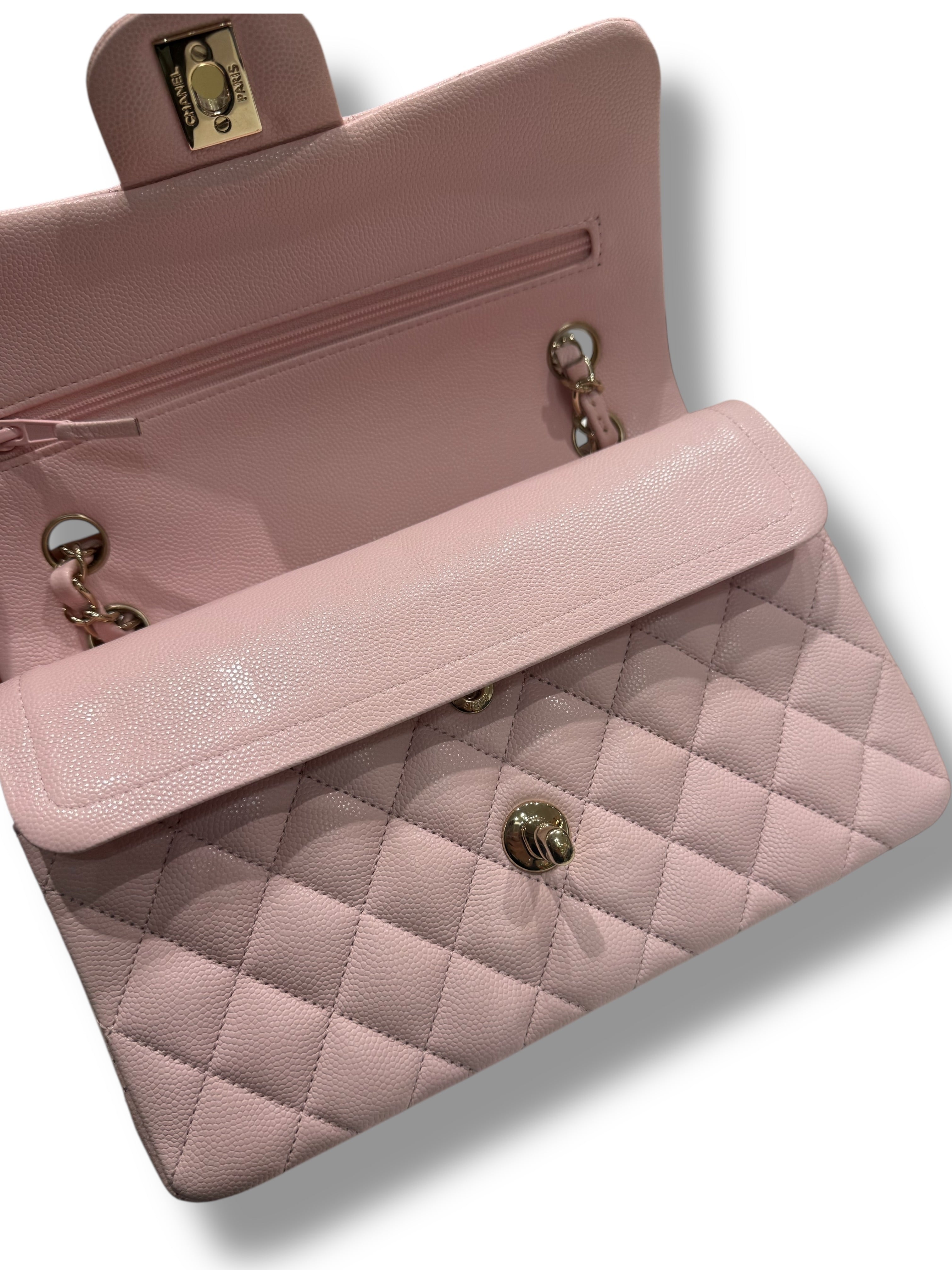Chanel - Sac 11.12 Timeless Small 23 Double Flap Baby Pink | Les Folies d’Eugénie