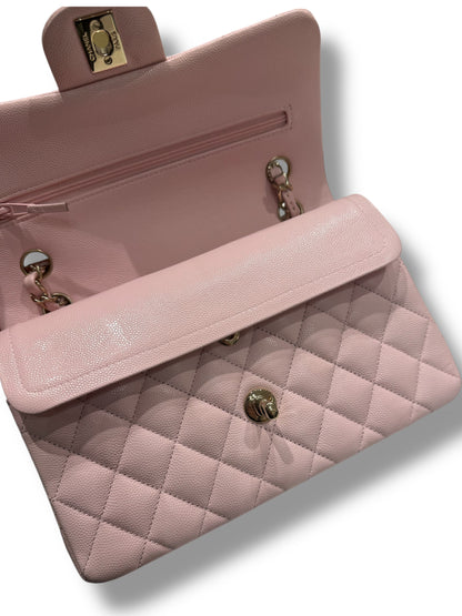 Chanel - Sac 11.12 Timeless Small 23 Double Flap Baby Pink | Les Folies d’Eugénie