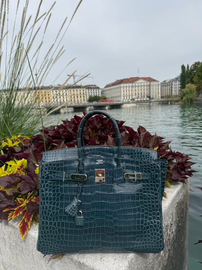 Hermès - Sac Birkin 35 porosus Colvert