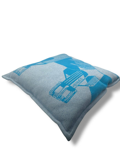 Hermès - Set de 2 Coussins H bleu