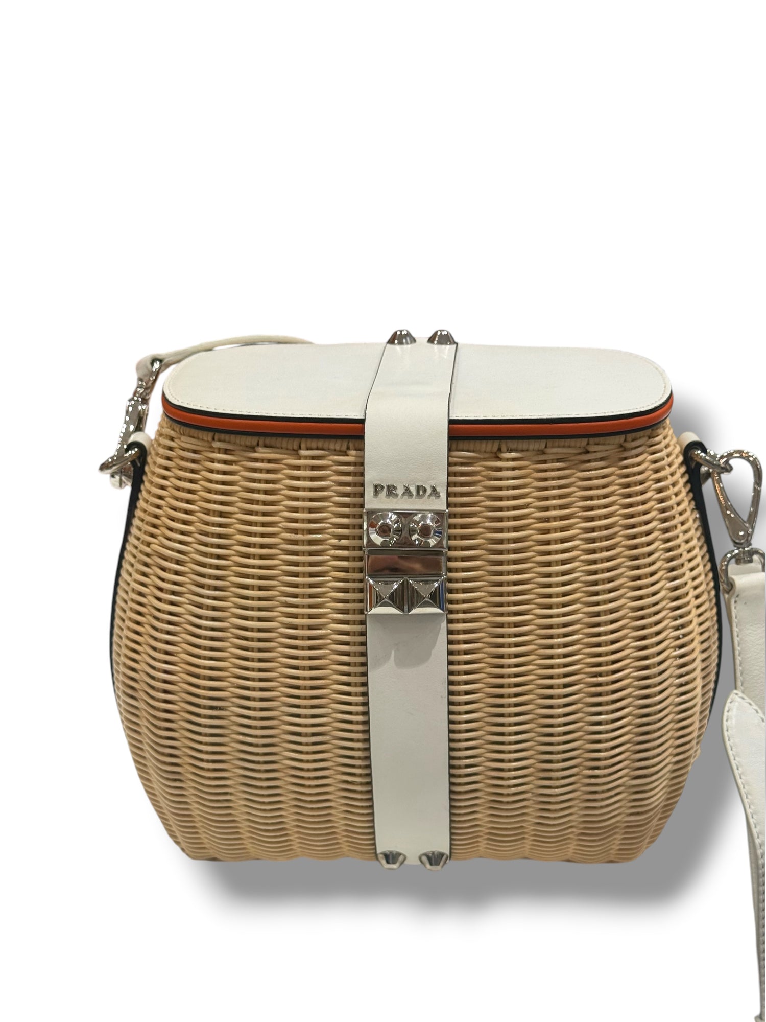 Prada - Sac Midollino beige