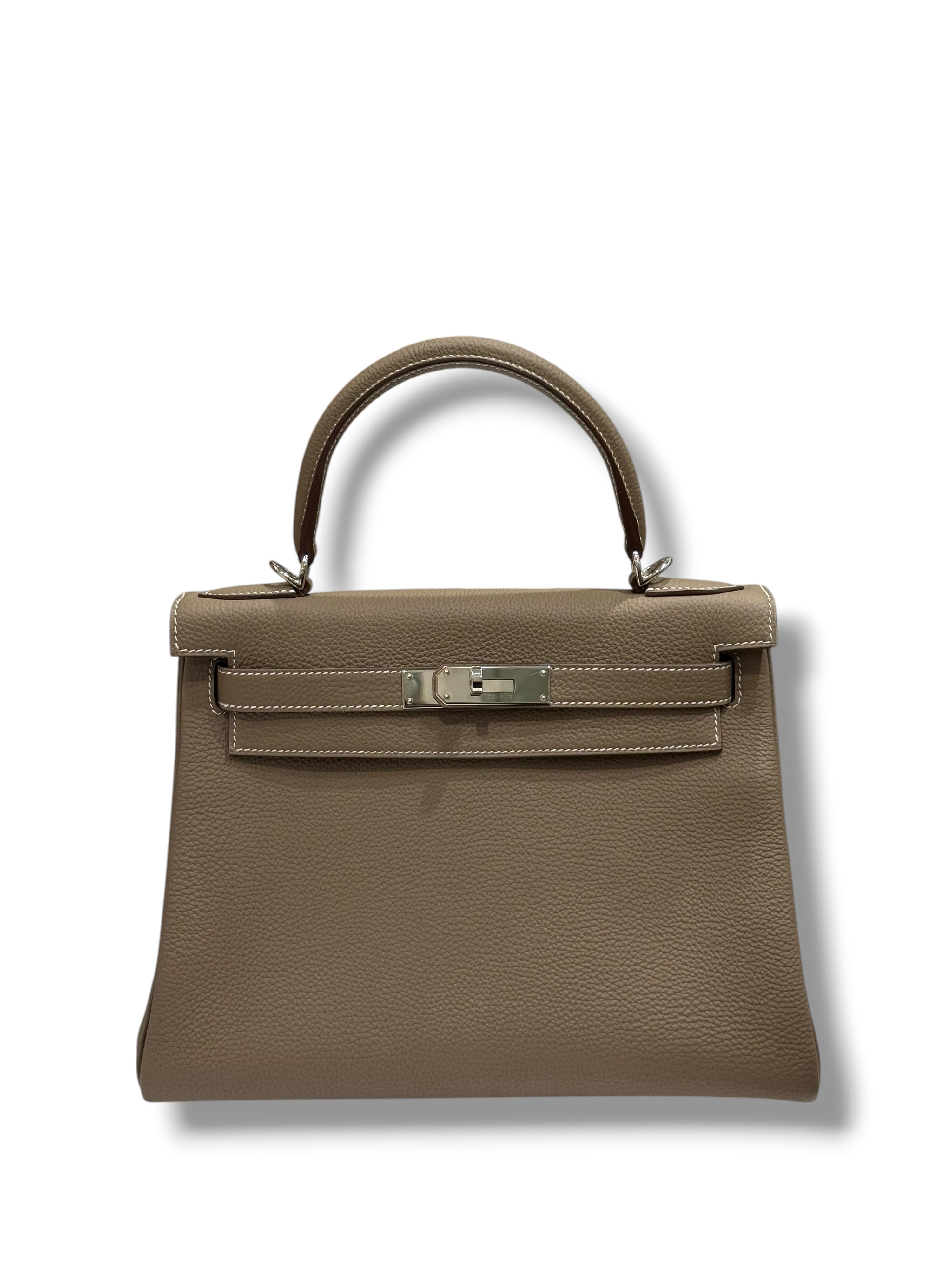 Hermès - Sac Kelly II 28 Etoupe PHW