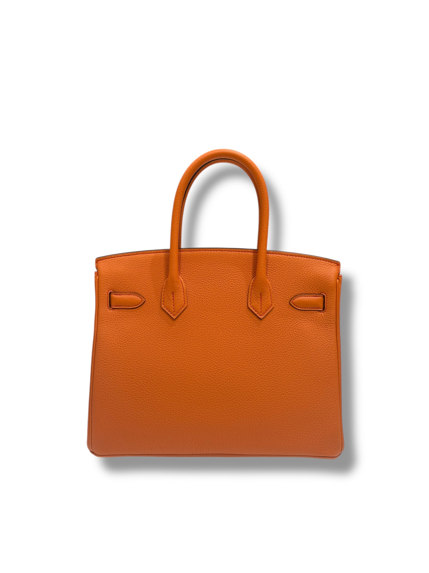 Hermès - Sac Birkin 30 Orange H et Rouge Coeur Commande spéciale