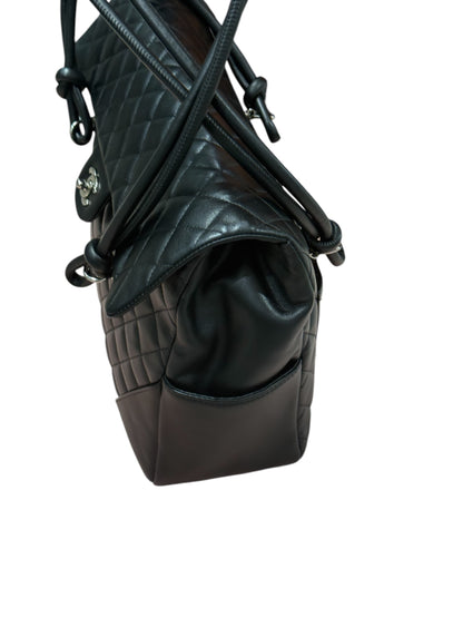 Chanel - sac cabas cambon cuir noir