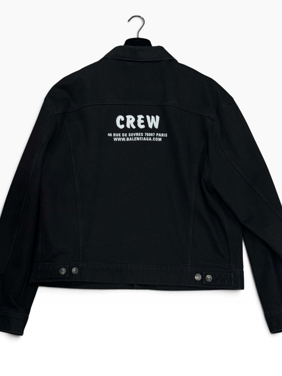 Balenciaga - Veste Denim Oversized Noir