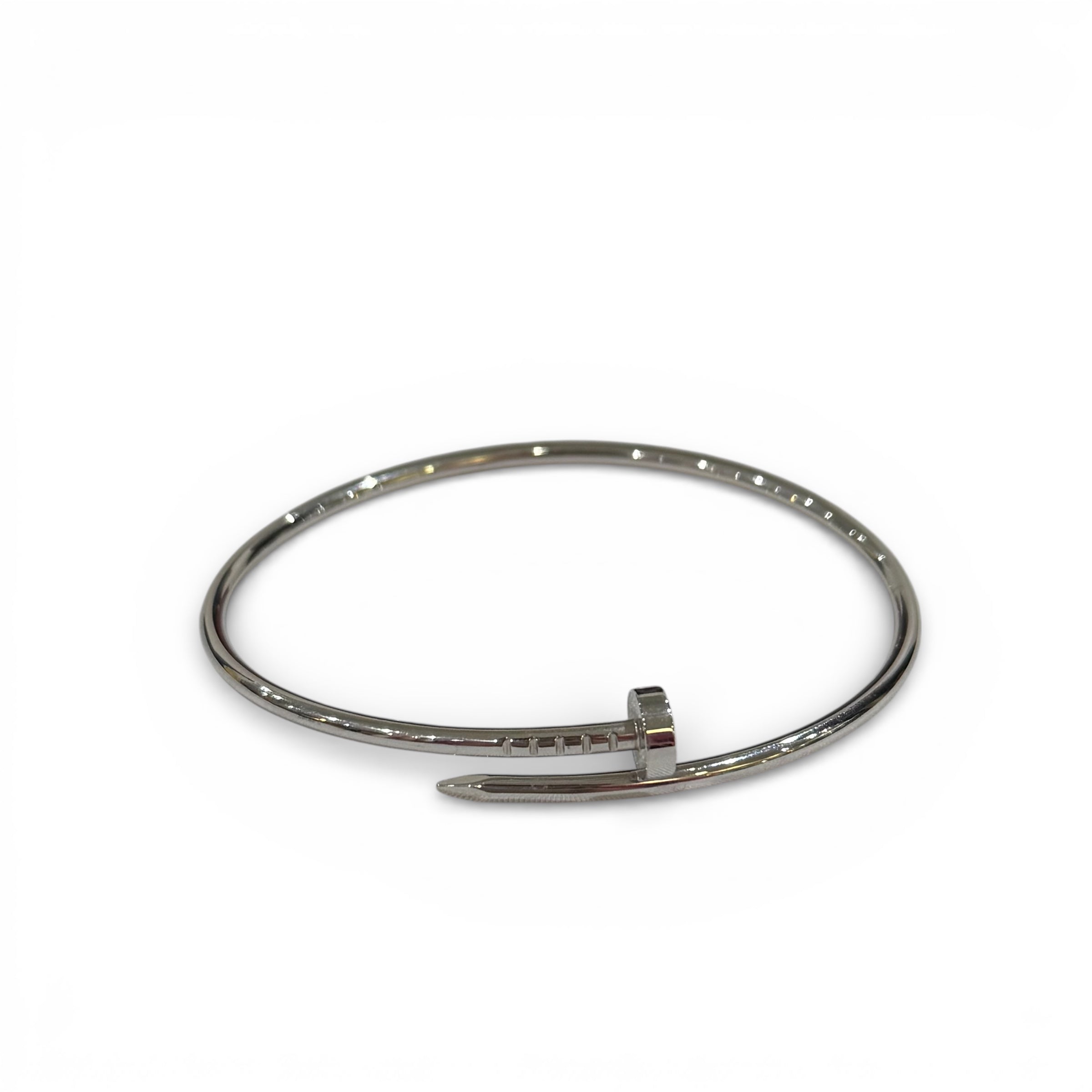 Cartier - Bracelet Clou Or gris T.18