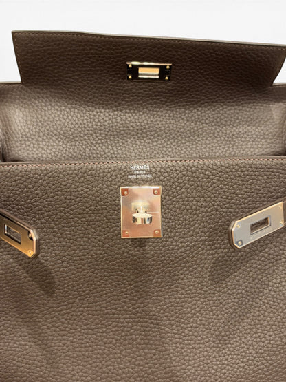 Hermès - Sac Kelly 28 Bai Brun