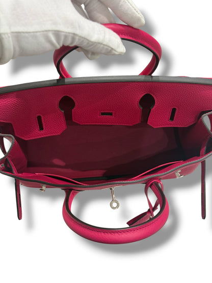 Hermès - Sac Birkin 30 Rose Mexico PHW