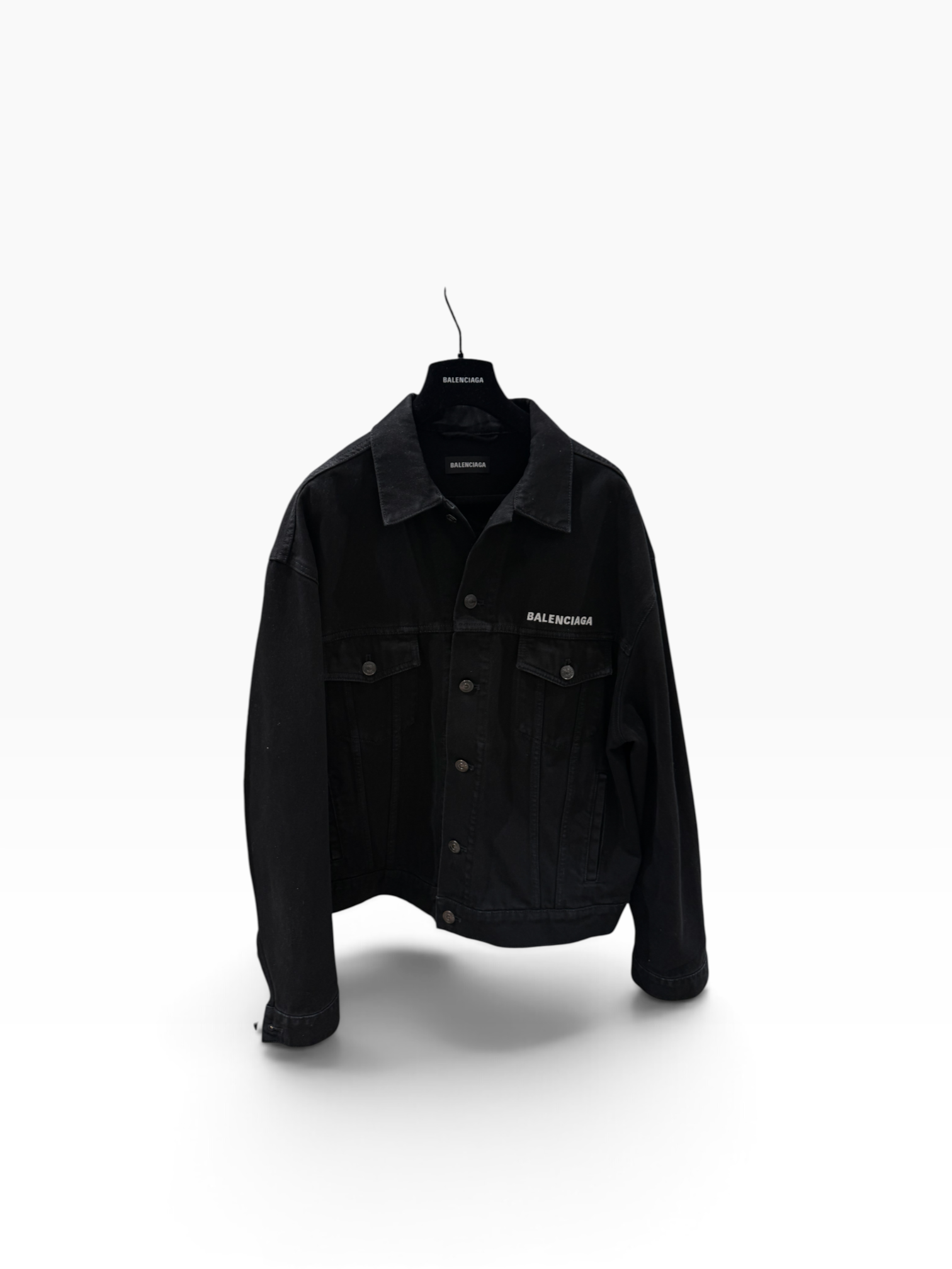 Balenciaga - Veste Denim Oversized Noir