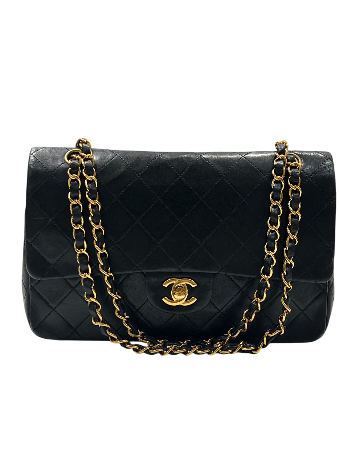 Chanel - Sac classique 11:12 Timeless vintage médium cuir noir