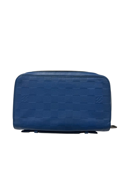 Louis Vuitton - Portefeuille Zippy XL en cuir damier bleu
