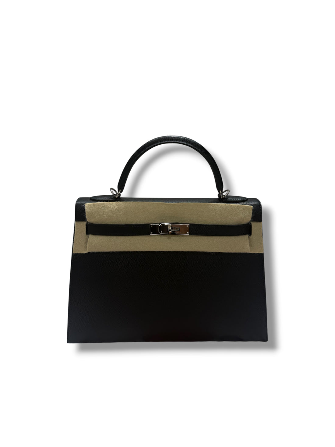 Hermès - Sac Kelly II sellier 32 epsom Noir