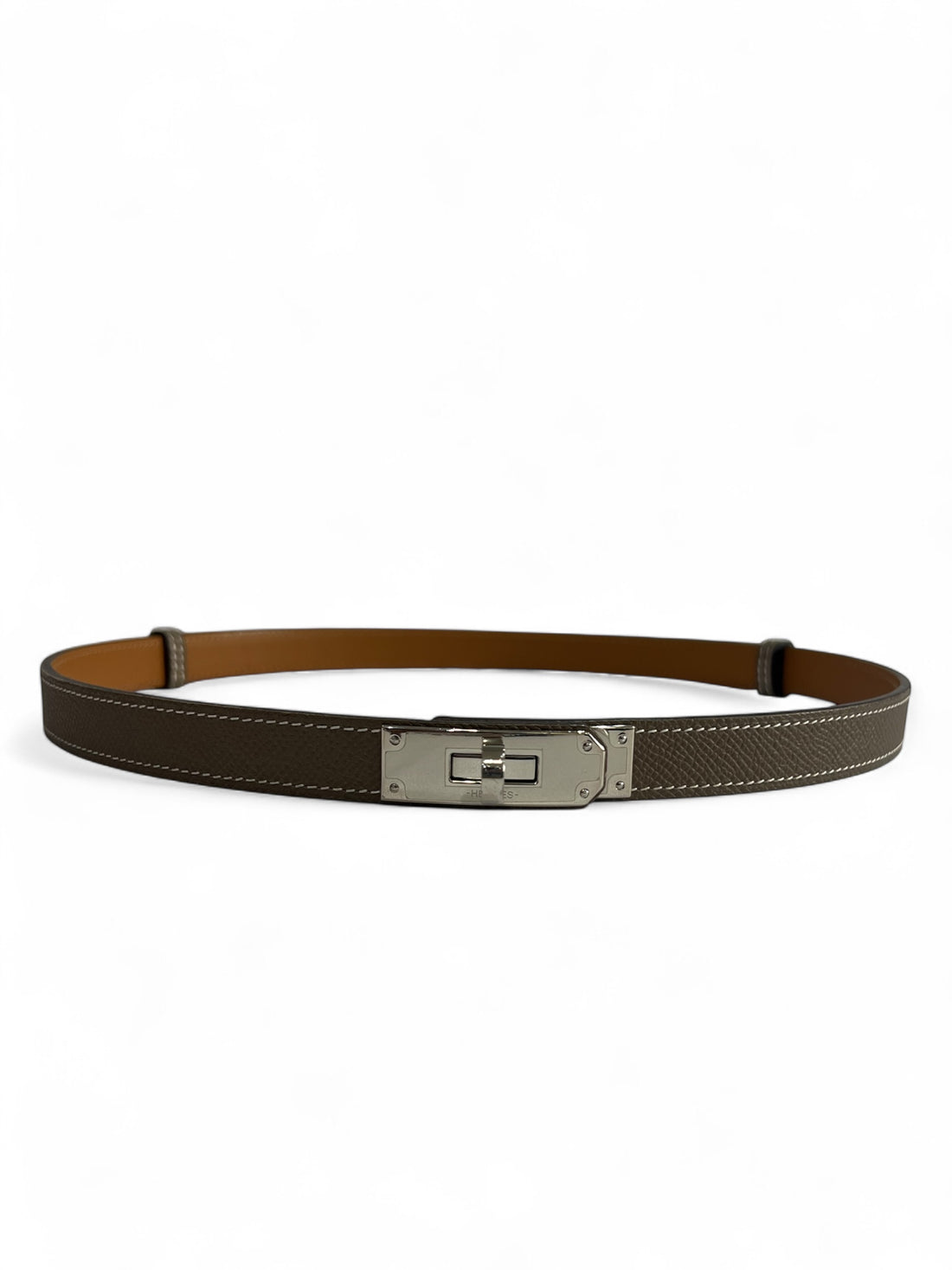 Hermès - Ceinture Kelly 18 Étoupe