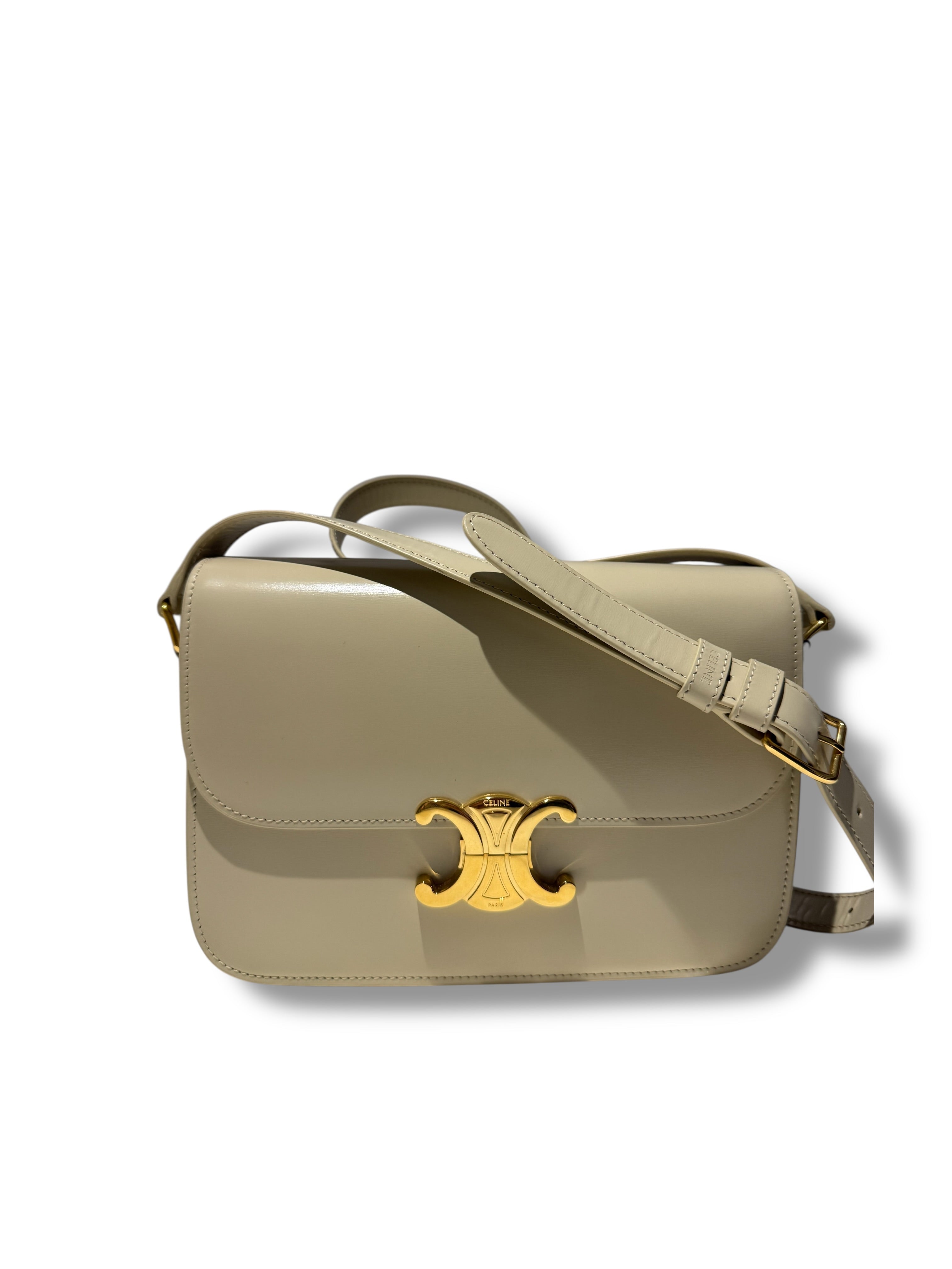 Céline Sac Triomphe Classique Beige | Les Folies d’Eugénie