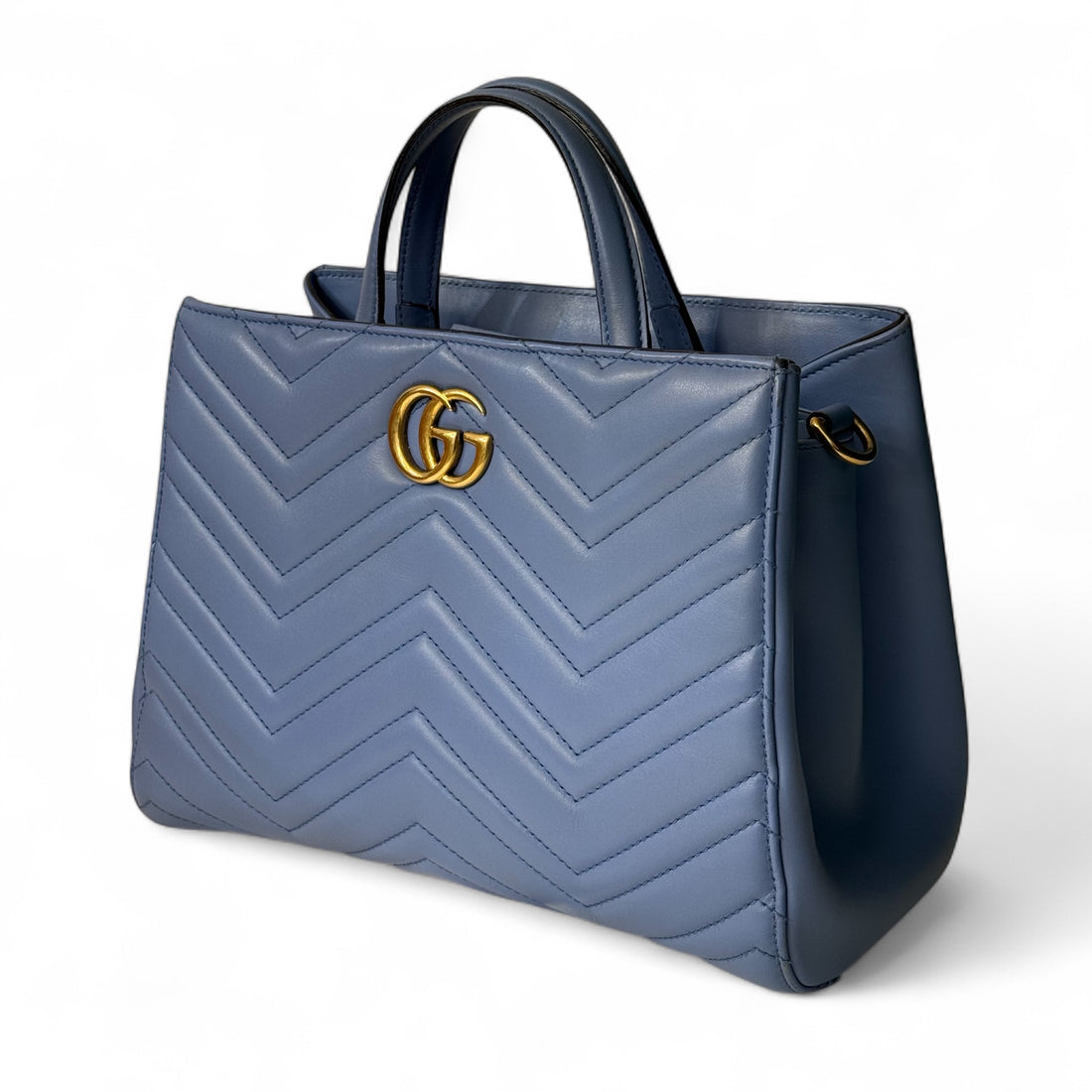 Gucci - Sac à main Marmont bleu