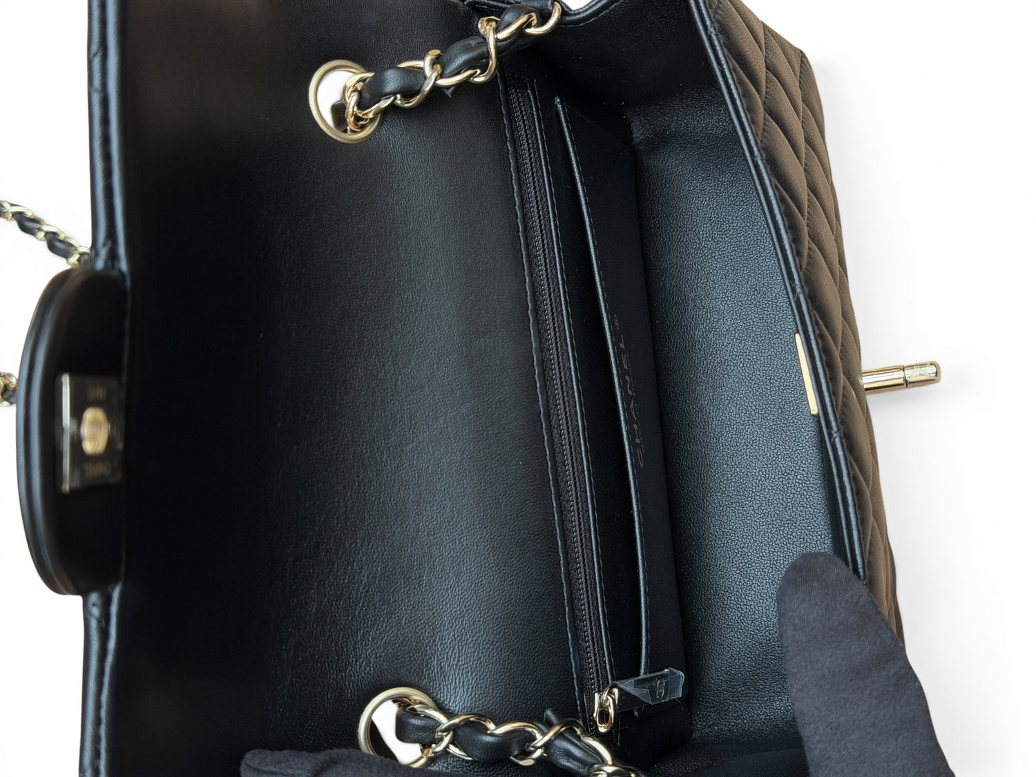 Chanel - Sac mini rectangulaire champagne