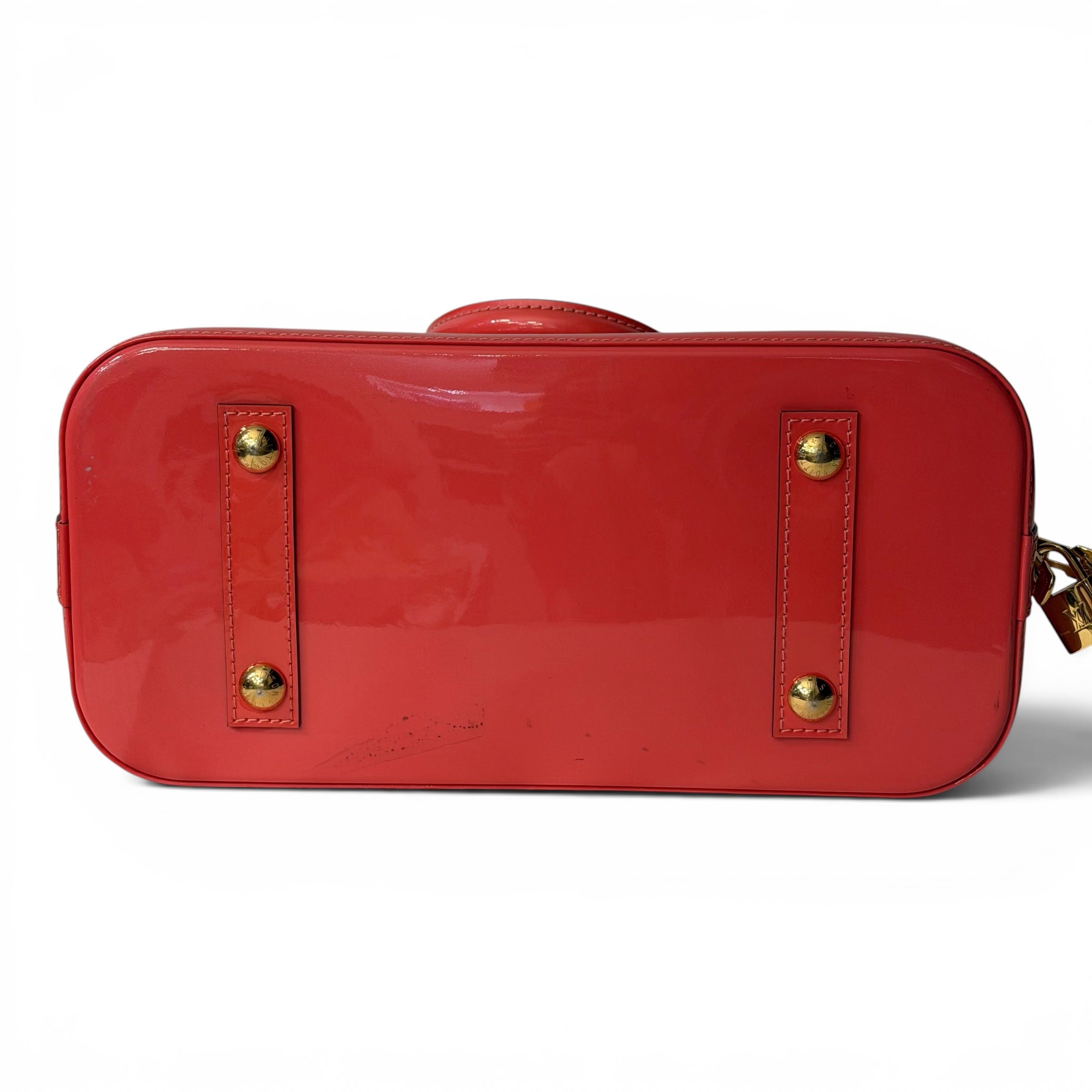 Louis Vuitton - Sac Alma cuir vernis rose