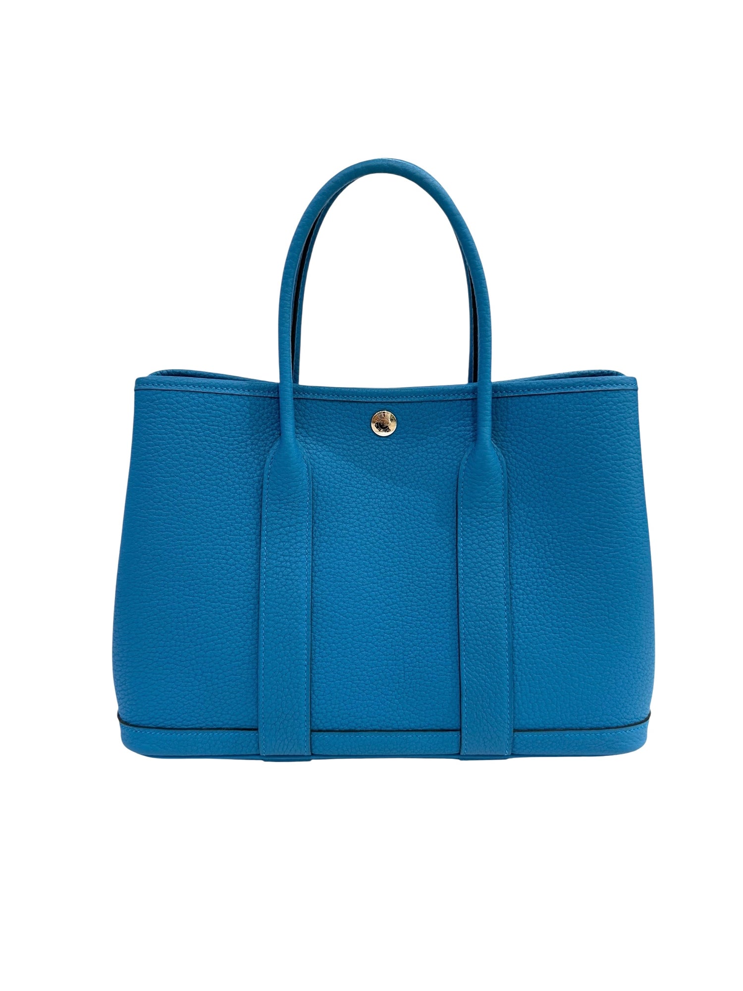 Hermès - Sac Garden Party 30 Bleu Zanzibar