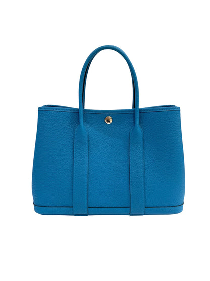 Hermès - Sac Garden Party 30 Bleu Zanzibar