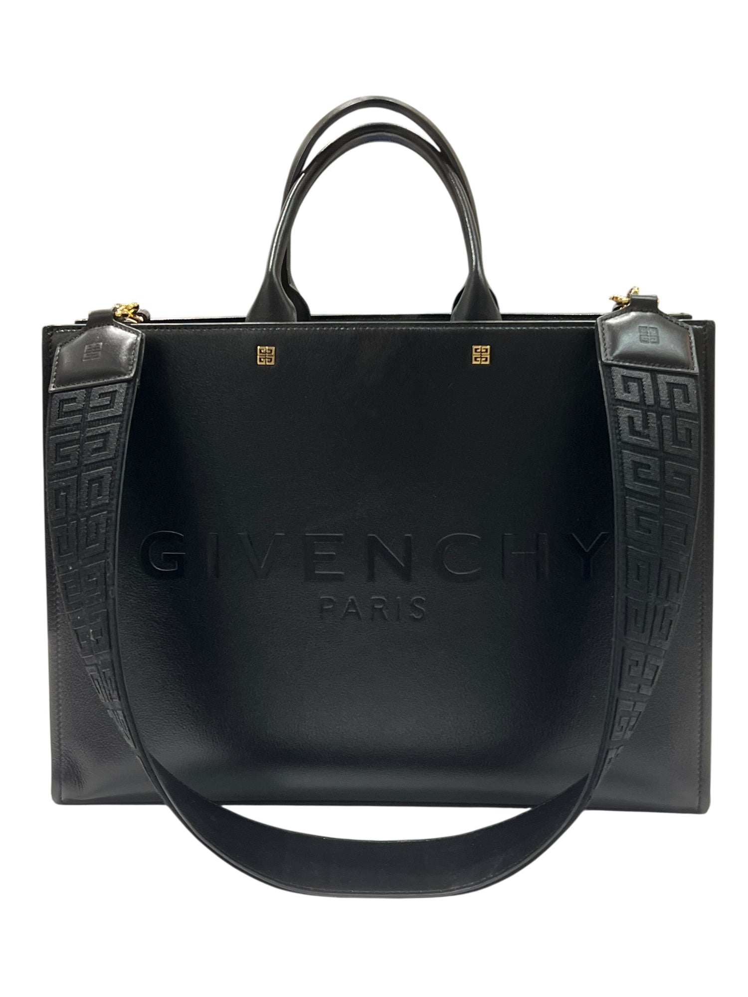 Givenchy - sac tote bag cuir noir