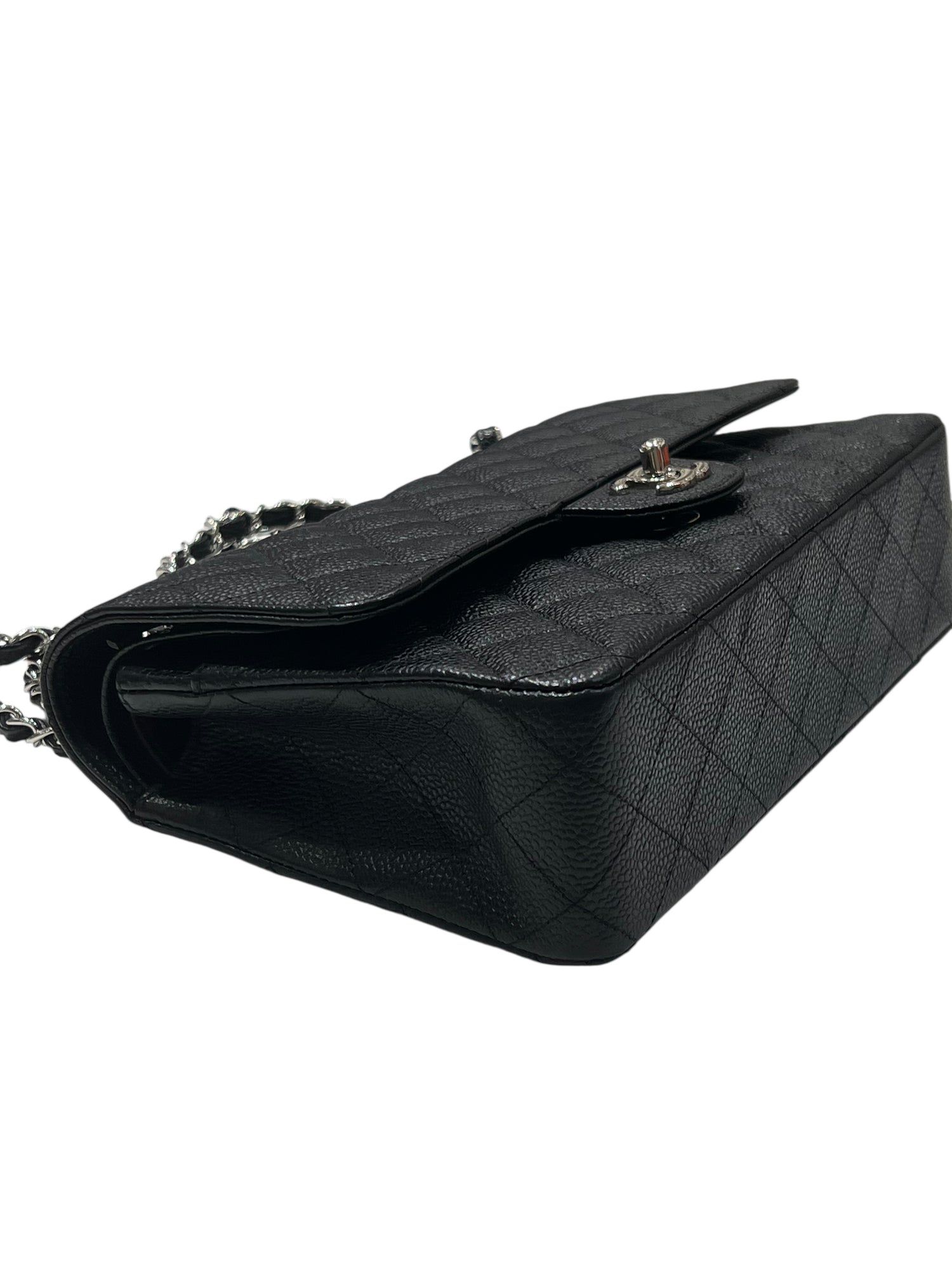 Chanel - Sac classique 11.12 timeless médium cuir caviar noir