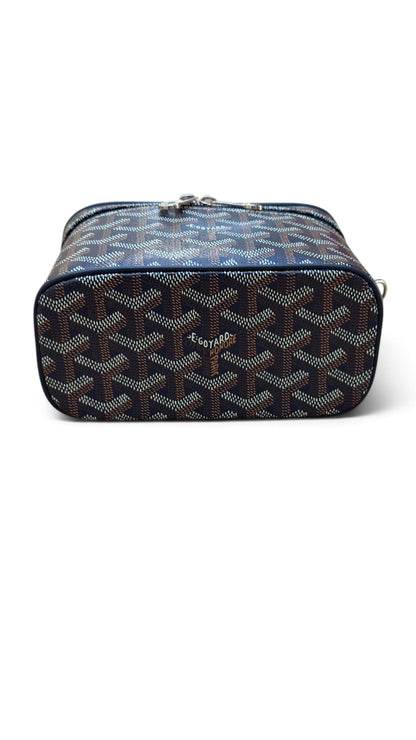 Goyard - Mini vanity toile jacquard bleu