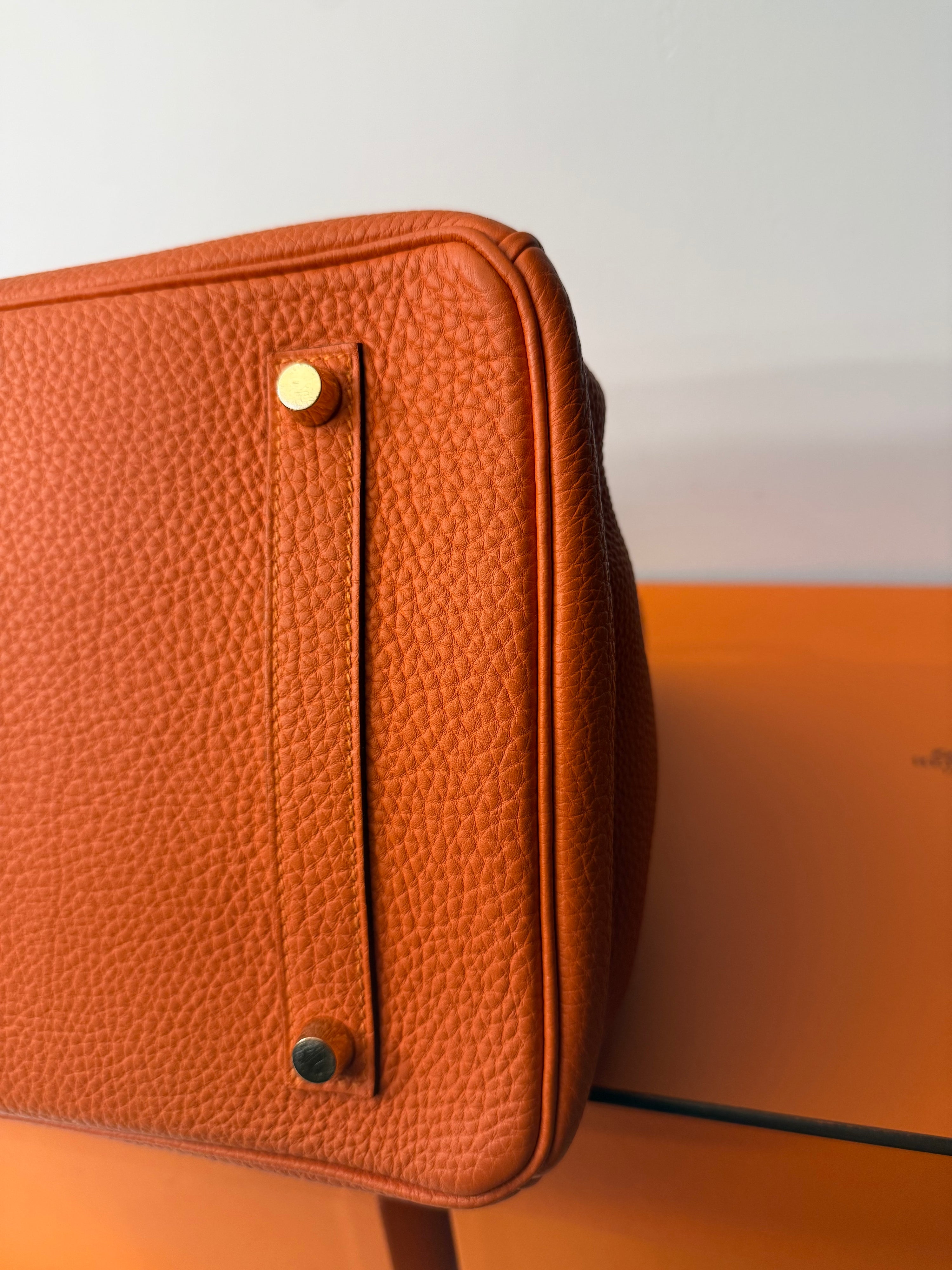 Hermès - Borsa Birkin 35 arancione