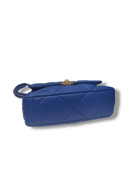 Chanel - Sac 19 small bleu électrique
