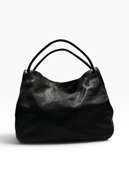 Miu Miu - sac cuir noir hobo