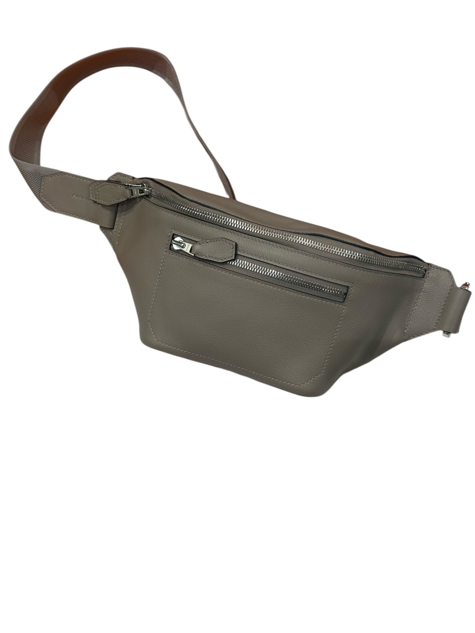 Hermès - Sac Cityslide Cross PM beltbag étoupe