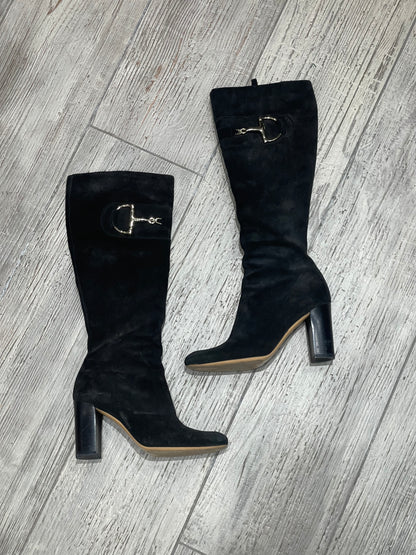 Gucci - Bottes en daim noir T36,5