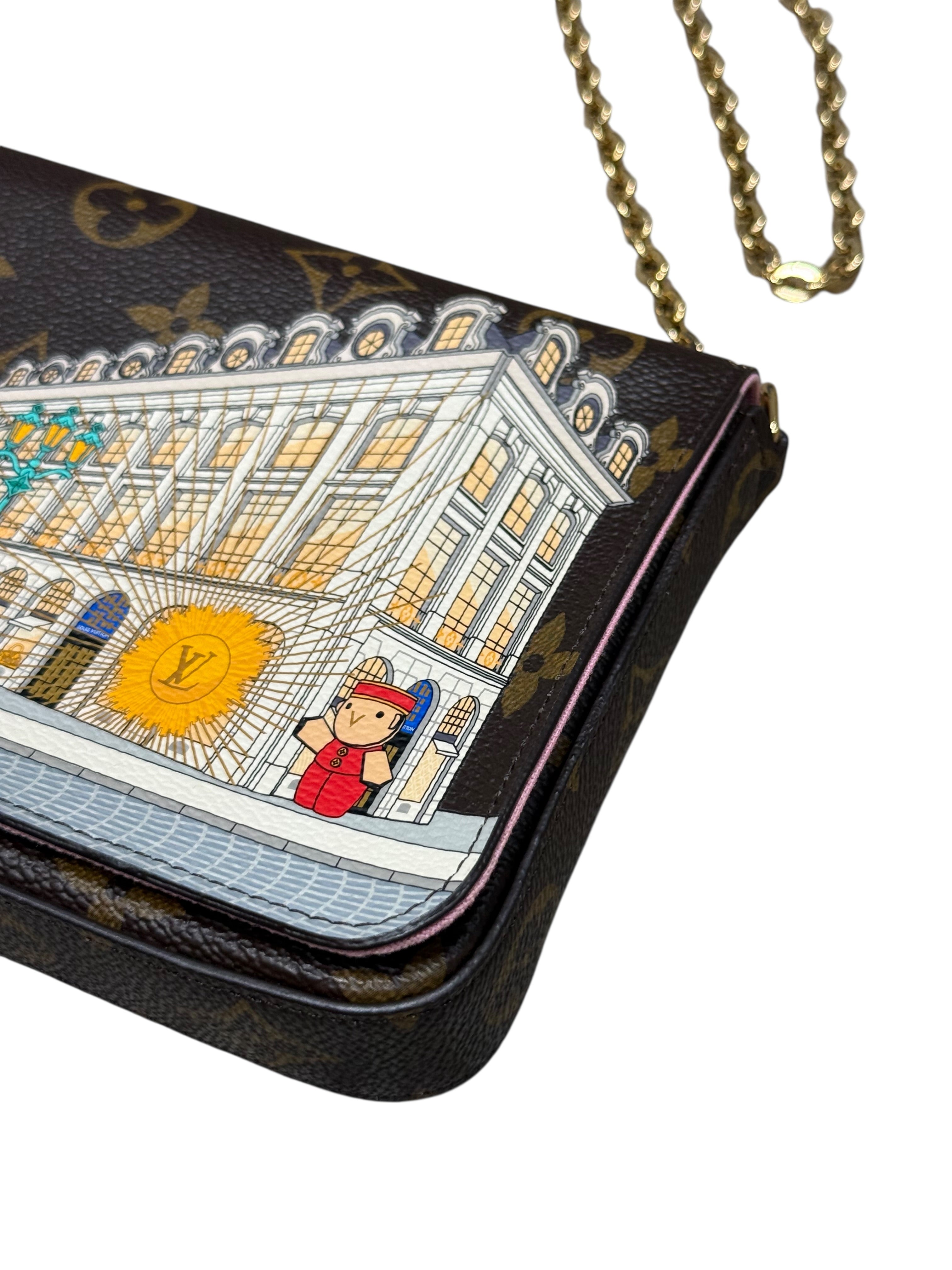 Louis Vuitton - Pochette Félicie Edition Vivienne Place Vendôme | Les Folies d’Eugénie