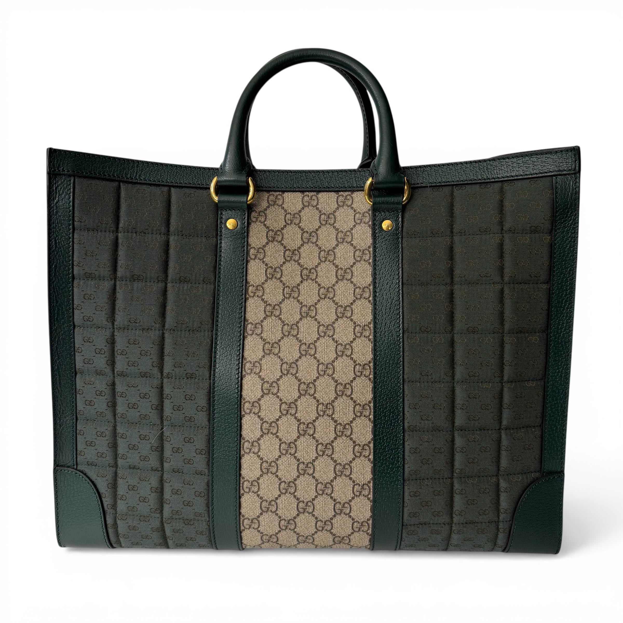 Gucci Sac Cabas Vert et Toile GG | Les Folies d’Eugénie