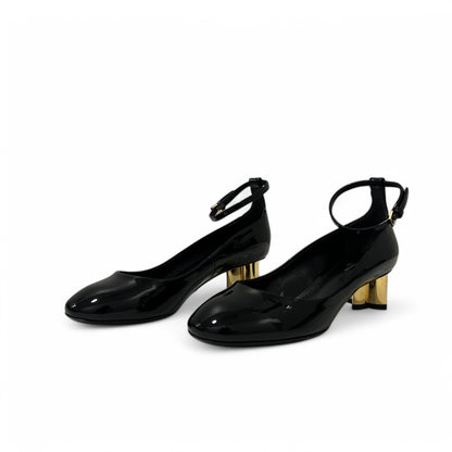 Louis Vuitton - Escarpins talon fleur monogram