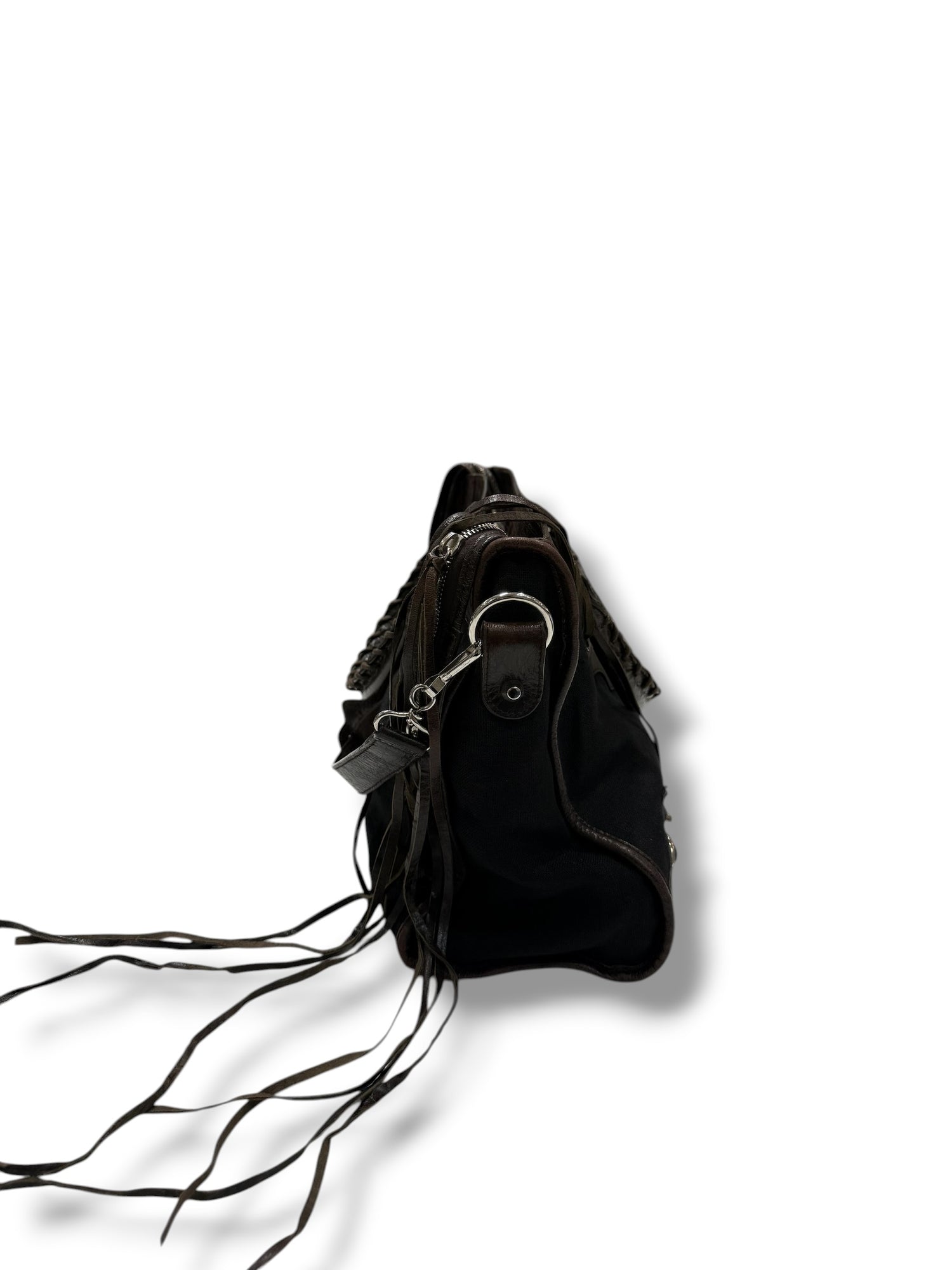 Balenciaga - Sac city avec bandoulière en cuir et toile