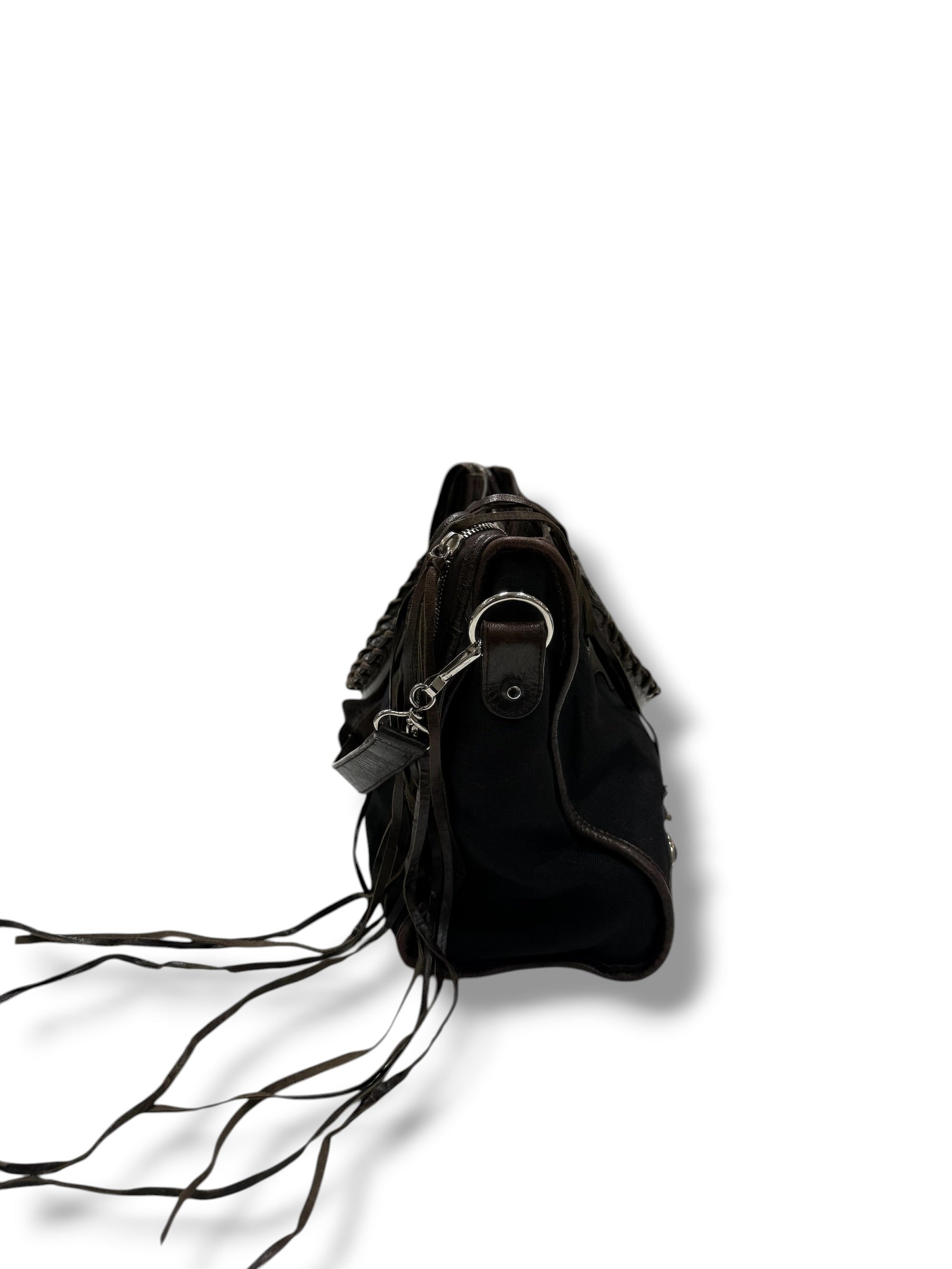 Balenciaga - Sac city avec bandoulière en cuir et toile