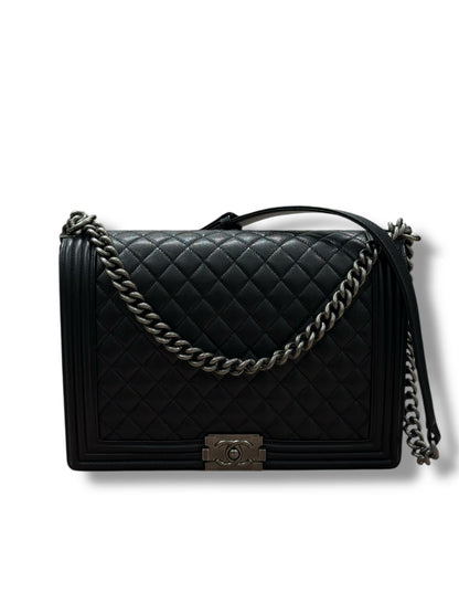 Chanel - Sac Maxi Boy Ruthénium