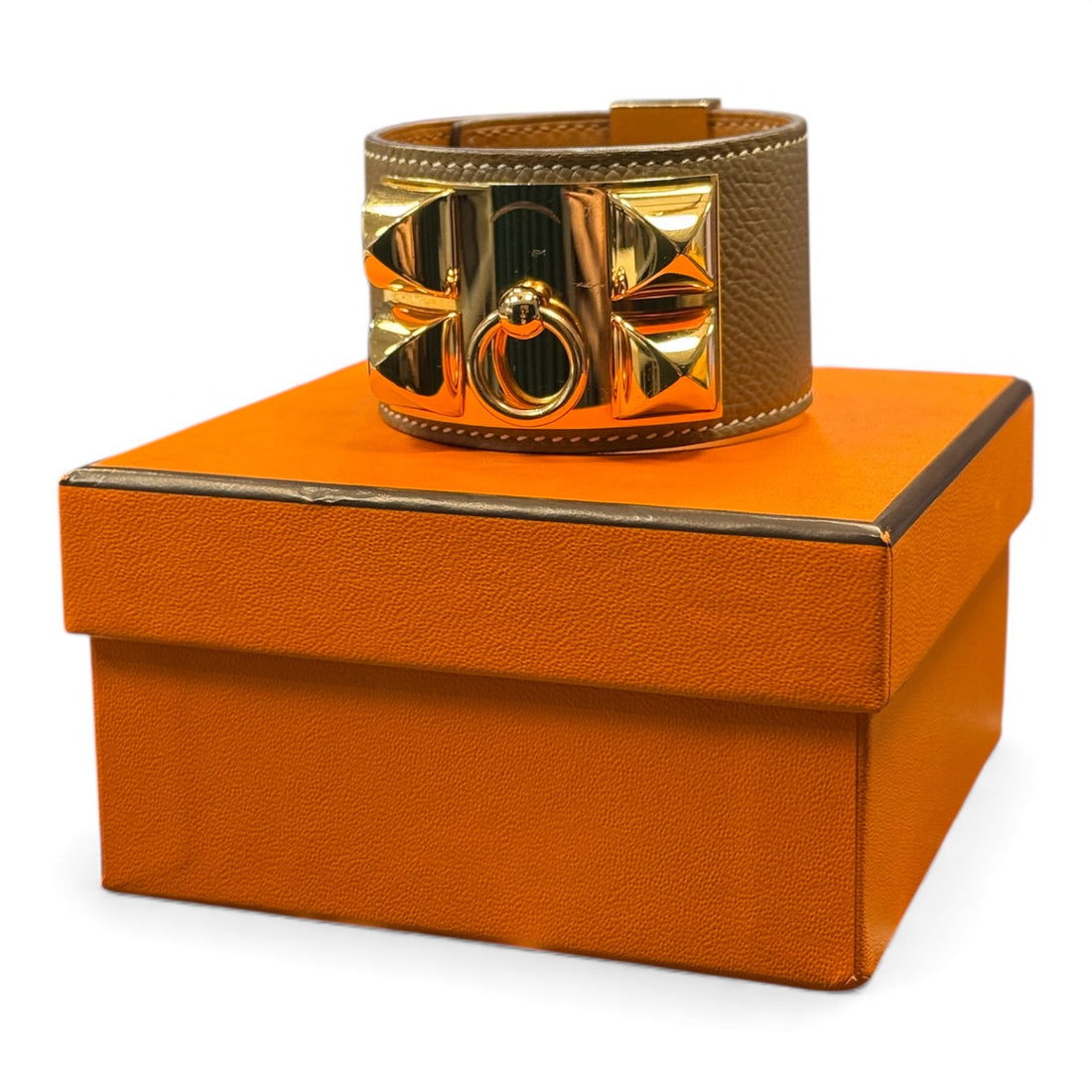 Hermès - Bracelet collier de chien étoupe