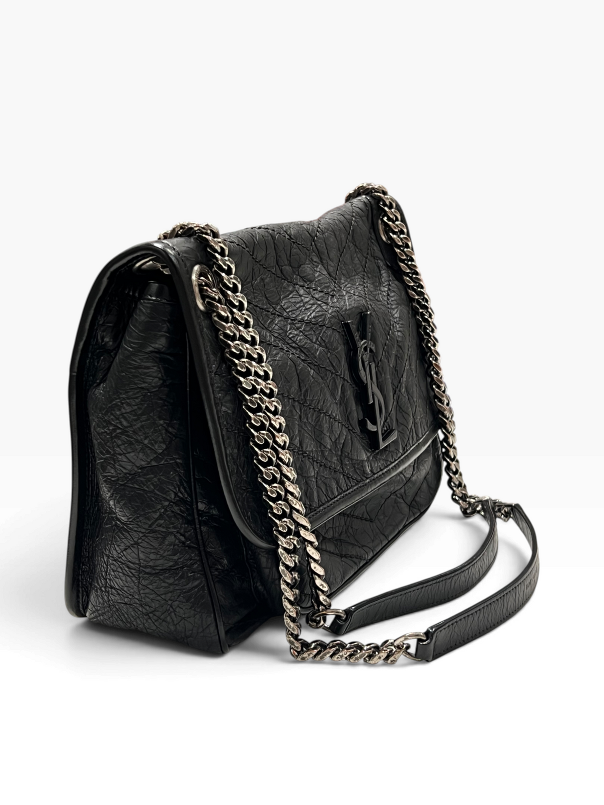 Saint Laurent - sac Nikki cuir noir all black