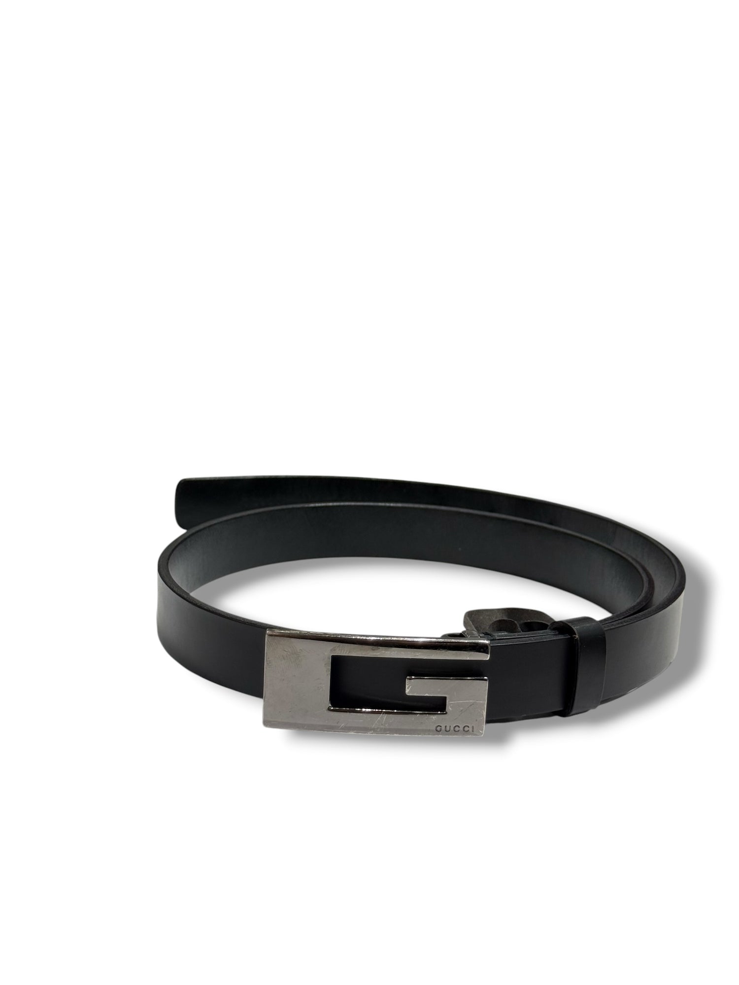 Gucci - Ceinture Fine G Noir T70