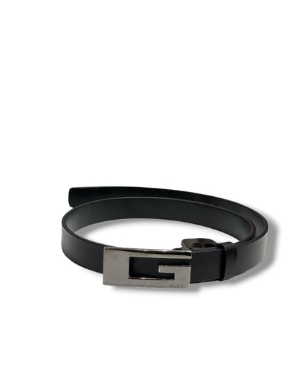 Gucci - Ceinture Fine G Noir T70