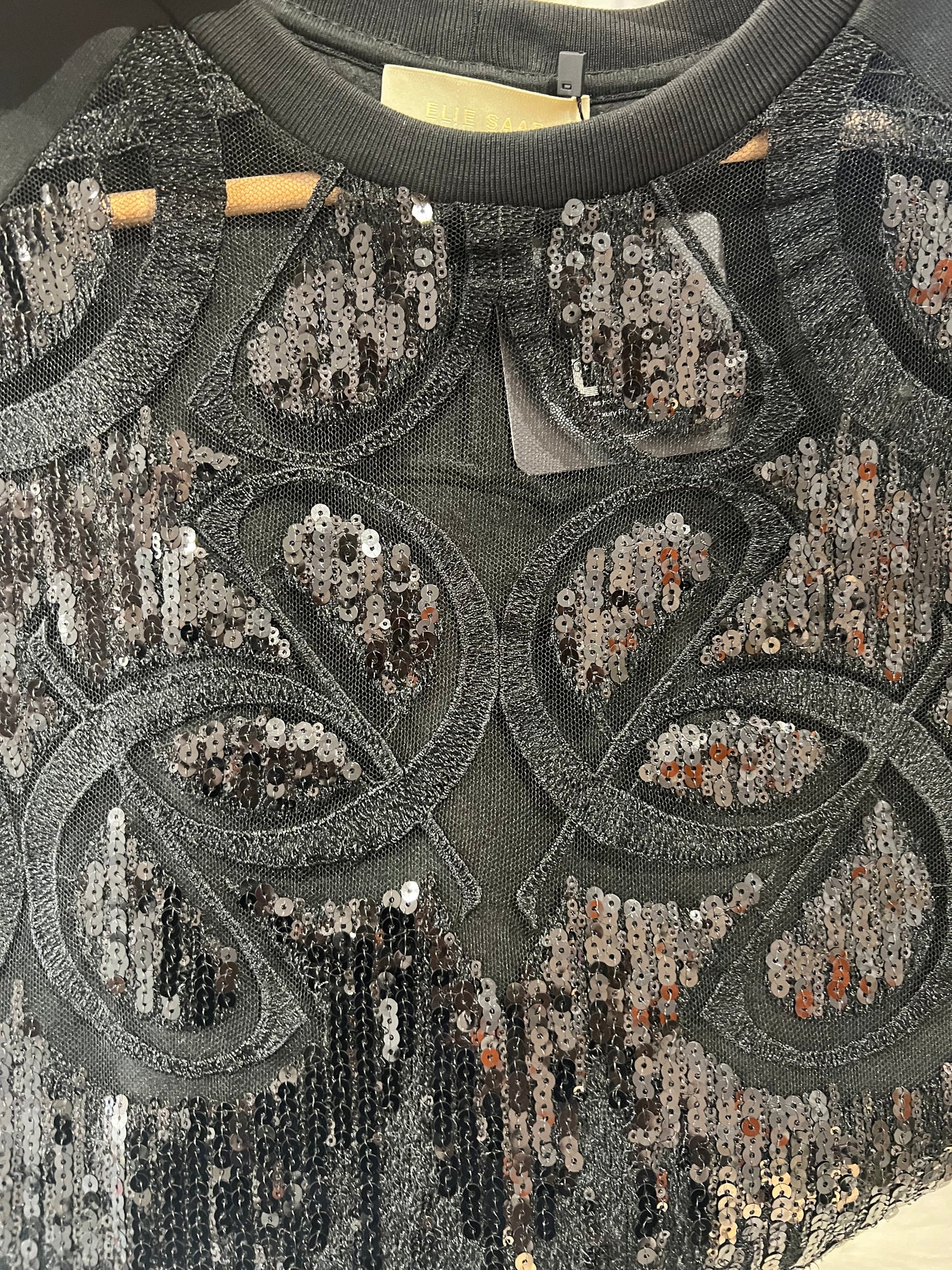 Elie Saab Pull Elie Saab sequins Noir 42