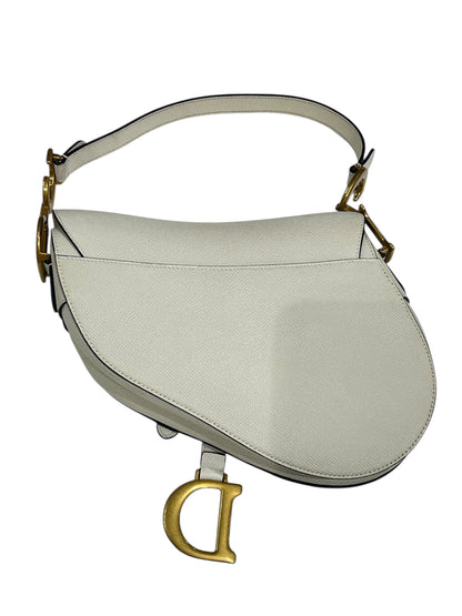 Dior - sac saddle cuir écru