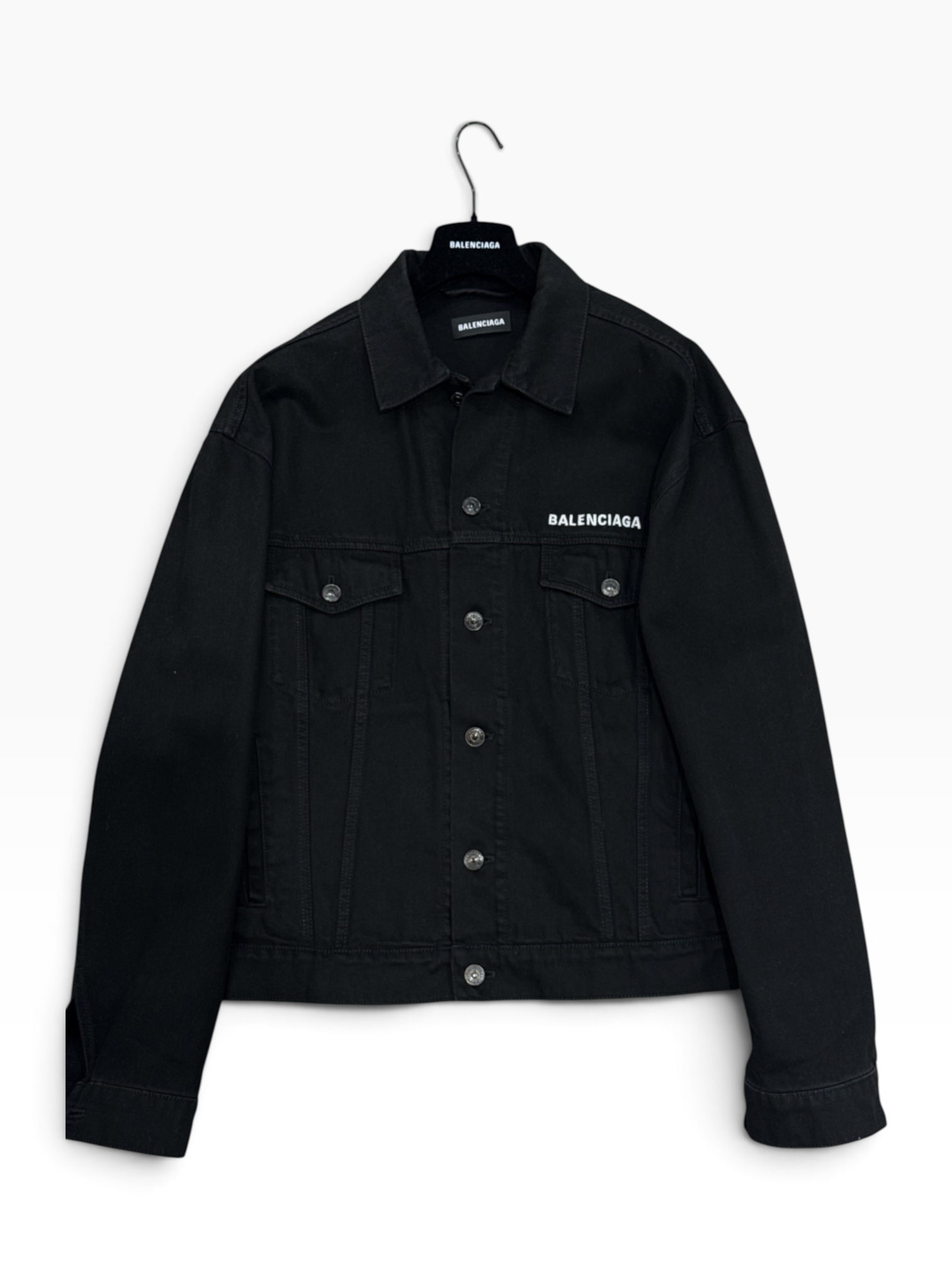 Balenciaga - Veste Denim Oversized Noir