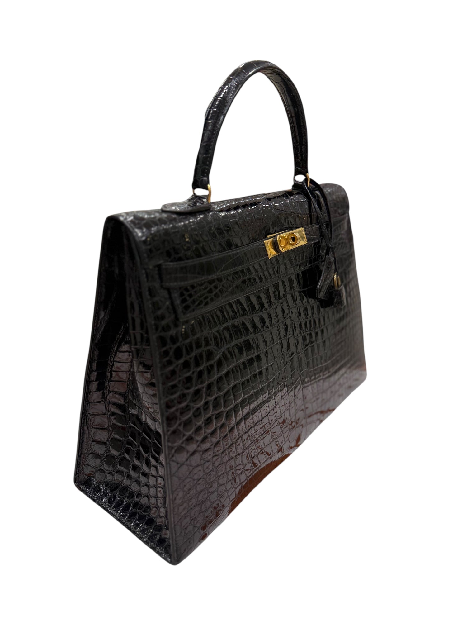 Hermès - Sac Kelly 35 alligator vintage 1977