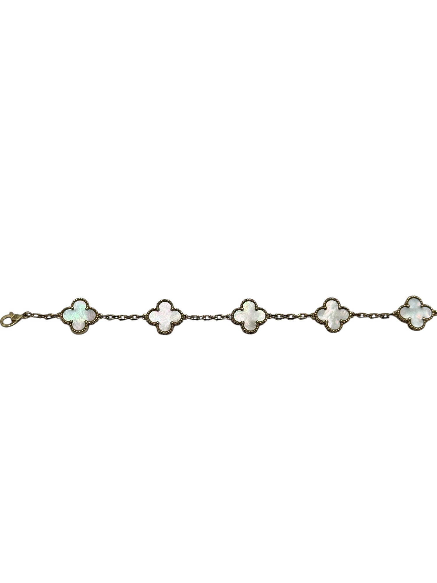 Van Cleef - Bracelet Vintage Alhambra 5 motifs Nacre
