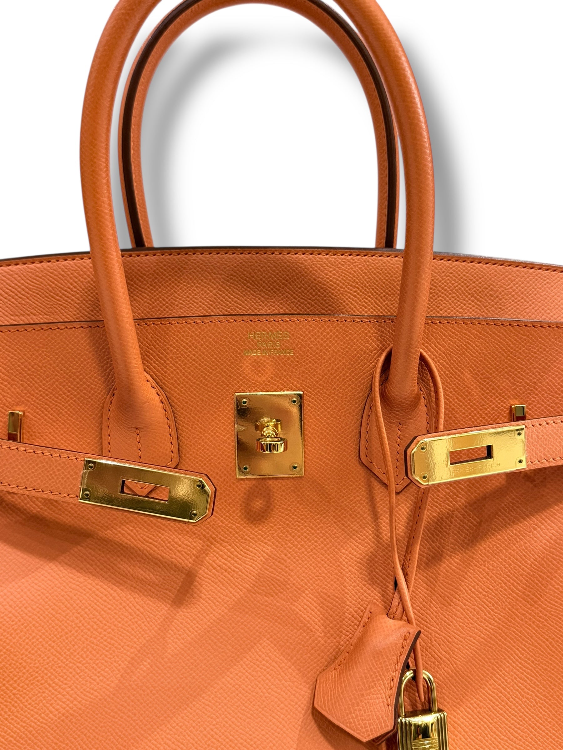 Hermès - Sac Birkin 35 Epsom Abricot